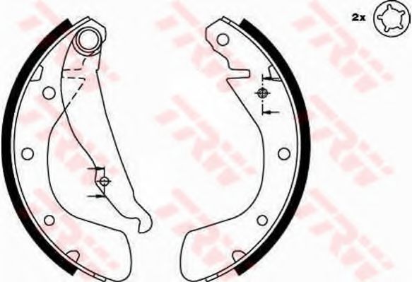 Тормозные колодки барабанные TRW GS8542