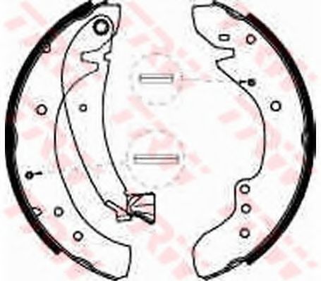 Тормозные колодки барабанные TRW GS8545