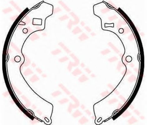 Тормозные колодки барабанные TRW GS8548
