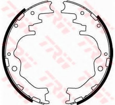 Тормозные колодки барабанные TRW GS8550
