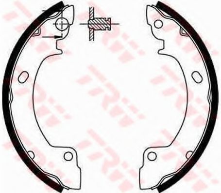 Тормозные колодки барабанные TRW GS8552