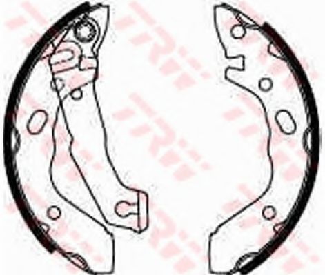 Тормозные колодки барабанные TRW GS8568
