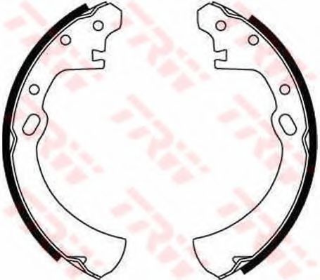 Тормозные колодки барабанные TRW GS8589