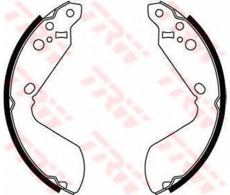 Тормозные колодки барабанные TRW GS8596