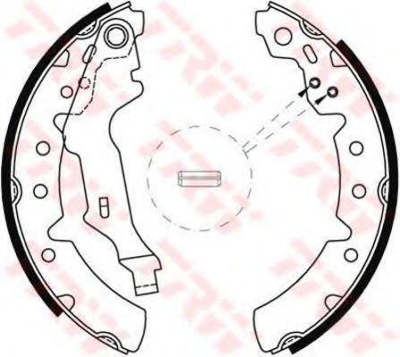 Тормозные колодки барабанные TRW GS8603