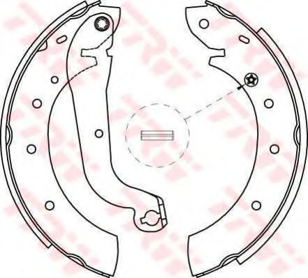 Тормозные колодки барабанные TRW GS8622