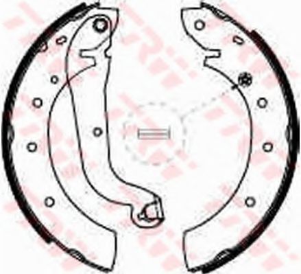 Тормозные колодки барабанные TRW GS8624
