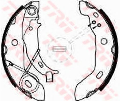 Тормозные колодки барабанные TRW GS8627