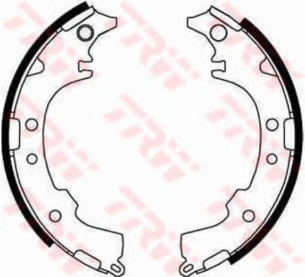 Тормозные колодки барабанные TRW GS8652