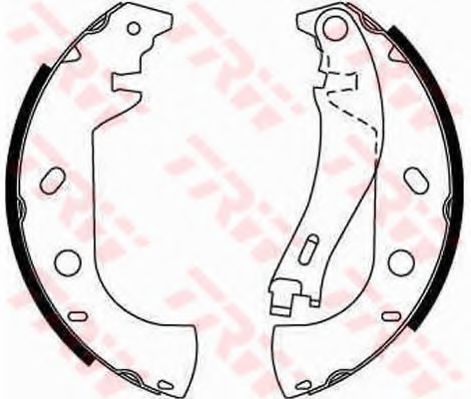 Тормозные колодки барабанные TRW GS8653