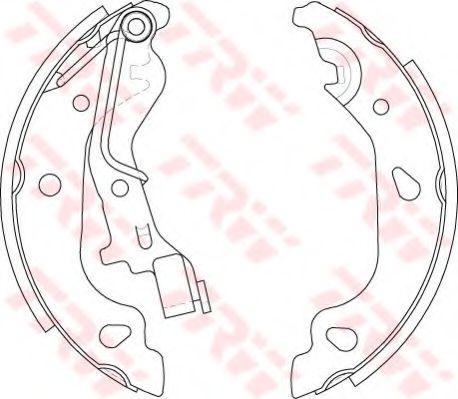 Тормозные колодки барабанные TRW GS8687