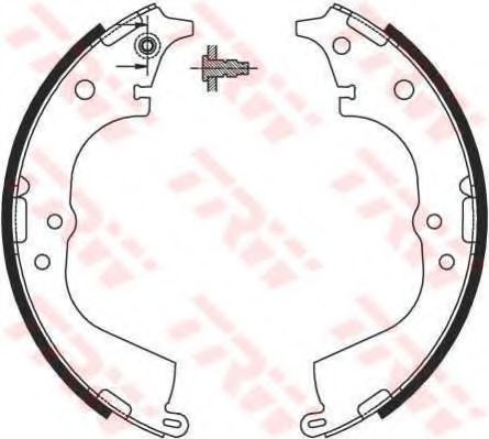 Тормозные колодки барабанные TRW GS8693