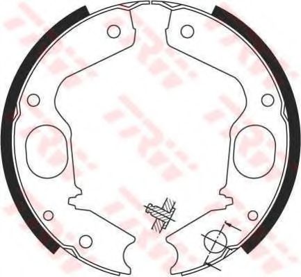 Тормозные колодки барабанные TRW GS8695