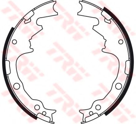 Тормозные колодки барабанные TRW GS8705 Тормозные колодки барабанные TRW GS8705