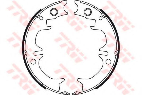 Тормозные колодки барабанные TRW GS8714 Тормозные колодки барабанные TRW GS8714