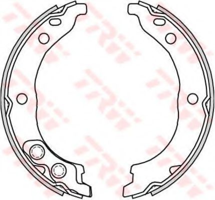 Тормозные колодки барабанные TRW GS8715