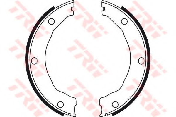 Тормозные колодки барабанные TRW GS8726 Тормозные колодки барабанные TRW GS8726