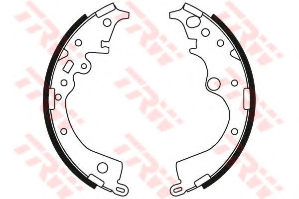 Тормозные колодки барабанные TRW GS8770 Тормозные колодки барабанные TRW GS8770