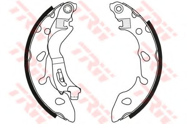 Тормозные колодки барабанные TRW GS8796
