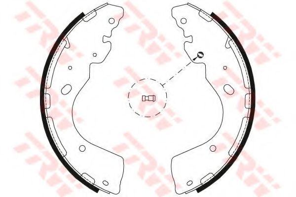 Тормозные колодки барабанные TRW GS8797