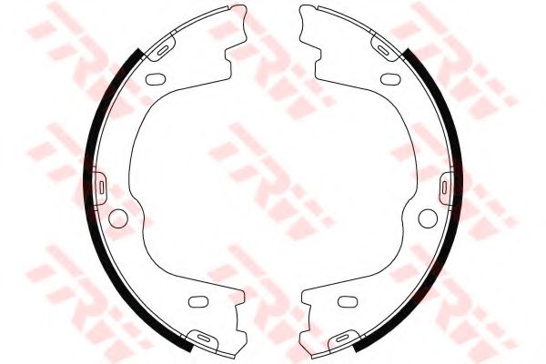 Тормозные колодки барабанные TRW GS8803