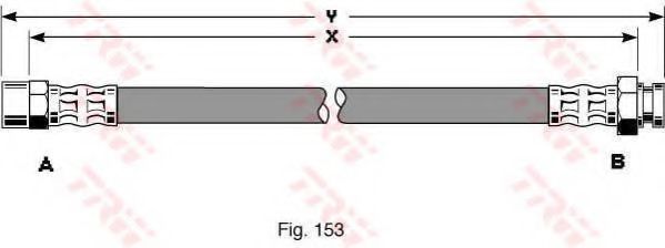 Тормозной шланг TRW PHA345