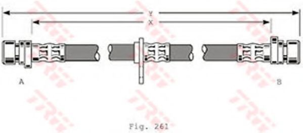 Тормозной шланг TRW PHA367