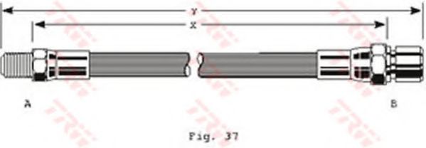 Тормозной шланг TRW PHB123