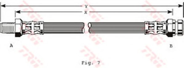 Тормозной шланг TRW PHB134