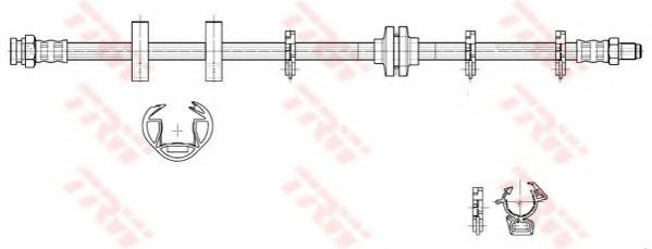 Тормозной шланг TRW PHB187