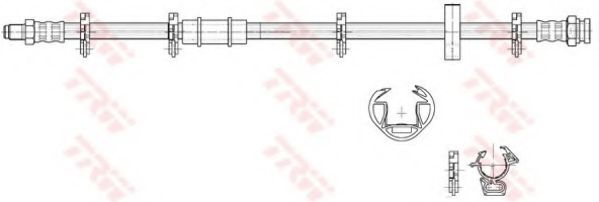 Тормозной шланг trw PHB217