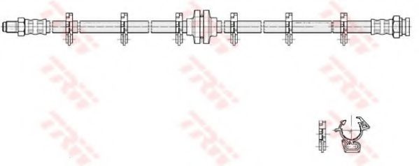 Тормозной шланг TRW PHB223