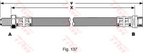 Тормозной шланг TRW PHB257