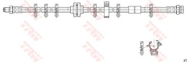 Тормозной шланг TRW PHB268