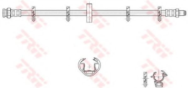 Тормозной шланг trw PHB317