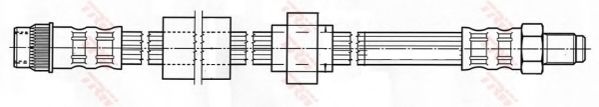 Тормозной шланг TRW PHB540