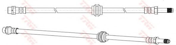 Тормозной шланг TRW PHB571 Тормозной шланг TRW PHB571