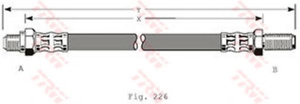 Тормозной шланг trw PHC102