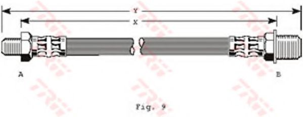Тормозной шланг TRW PHC165