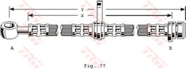 Тормозной шланг TRW PHD101
