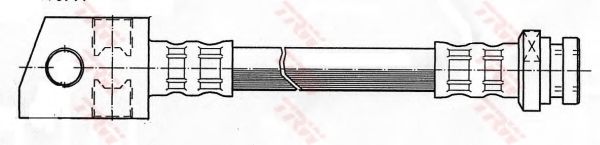 Тормозной шланг trw PHD1038