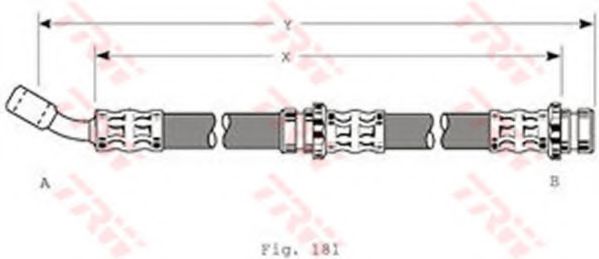 Тормозной шланг TRW PHD198