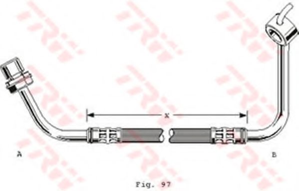 Тормозной шланг TRW PHD253