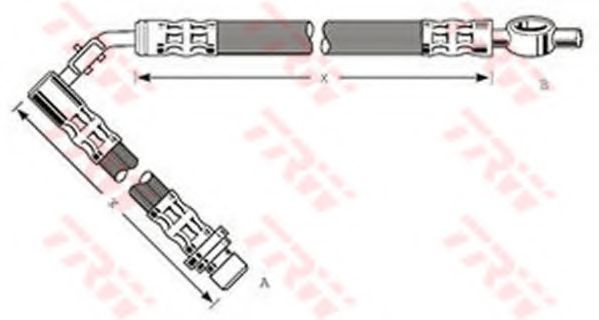 Тормозной шланг TRW PHD257