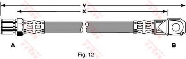 Тормозной шланг TRW PHD263