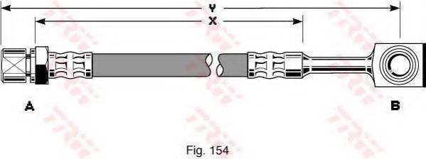 Тормозной шланг TRW PHD288