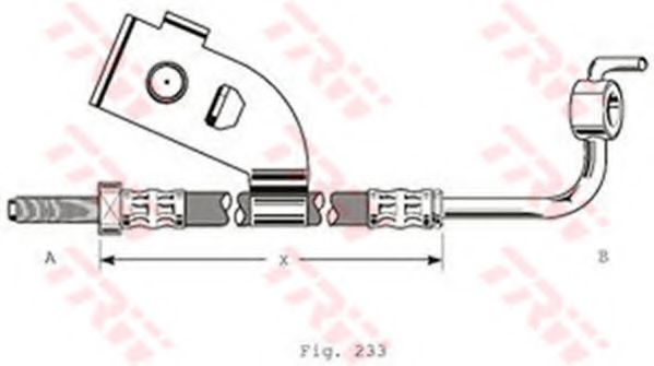 Тормозной шланг TRW PHD342