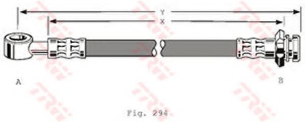 Тормозной шланг TRW PHD366