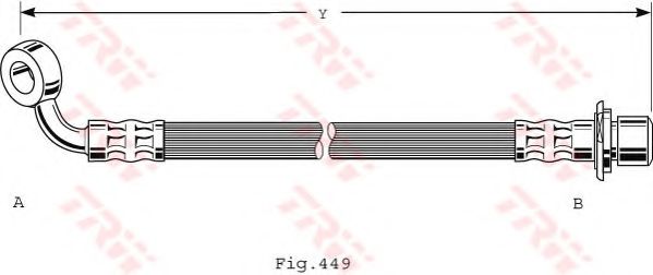 Тормозной шланг TRW PHD473