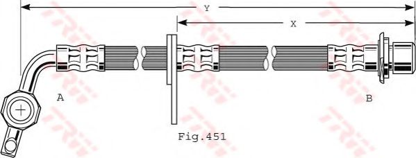 Тормозной шланг TRW PHD477